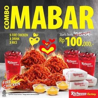 Promo Harga Richeese Factory Combo Mabar Fire Chicken  - Richeese Factory