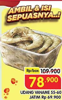 Promo Harga Udang Vanamae AK55-60  - Superindo
