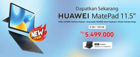 Promo Harga Huawei MatePad 11.5 Inch 8GB + 128GB  - Erafone