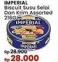 Promo Harga Imperial Biscuit Susu Selai Dan Krim Assorted 216 gr - Indomaret