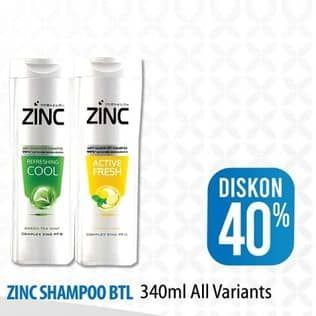 Promo Harga Zinc Shampoo All Variants 340 ml - Hypermart