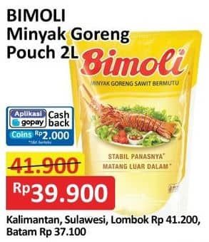Promo Harga Bimoli Minyak Goreng Kecuali 2000 ml - Alfamart