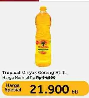 Promo Harga Tropical Minyak Goreng 1000 ml - Carrefour