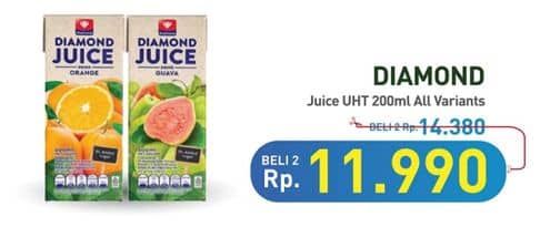 Promo Harga Diamond Juice All Variants 200 ml - Hypermart