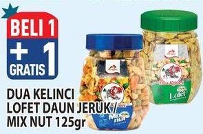 Promo Harga Dua Kelinci Kacang Lofet, Mix Nut 125 gr - Hypermart