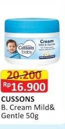 Promo Harga CUSSONS BABY Cream Mild Gentle 50 gr - Alfamart