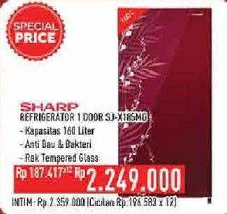 Promo Harga SHARP SJ-X185MG | Kulkas 1 Pintu  - Hypermart