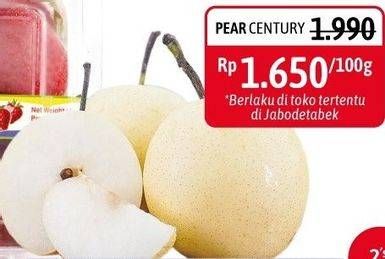 Promo Harga Pear Century per 100 gr - Alfamidi