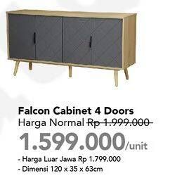 Promo Harga Falcon Cabinet 4 Doors  - Carrefour