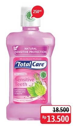 Promo Harga TOTAL CARE Mouthwash Sensitive Teeth 250 ml - Alfamidi