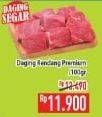 Promo Harga Daging Rendang Sapi Premium per 100 gr - Hypermart