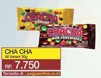 Promo Harga DELFI CHA CHA Chocolate All Variants 60 gr - Yogya