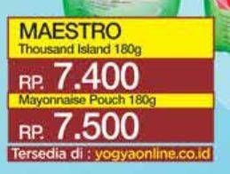 Promo Harga Maestro Mayonnaise 180 gr - Yogya