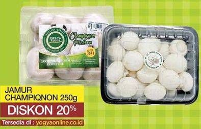 Promo Harga Jamur Champignon (Jamur Kancing) per 250 gr - Yogya