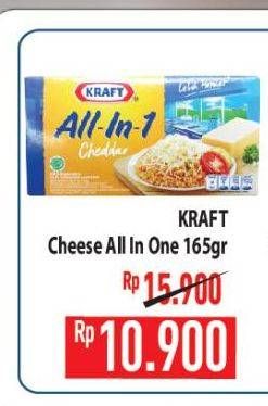 Promo Harga KRAFT All in 1 Cheddar 165 gr - Hypermart