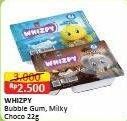 Promo Harga Tini Wini Biti Whizpy Gummy Bubble Gum, Milky Chocolate 22 gr - Alfamart