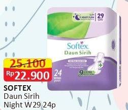 Promo Harga Softex Daun Sirih 29cm 24 pcs - Alfamart