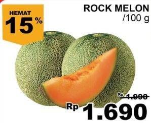 Promo Harga Rock Melon per 100 gr - Giant