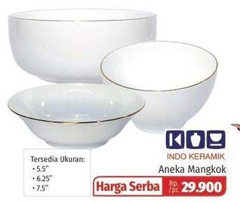 Promo Harga INDO KERAMIK Peralatan Makan Keramik  - Lotte Grosir