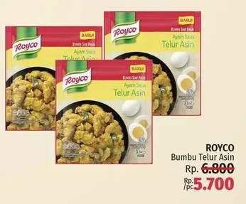 Promo Harga ROYCO Bumbu Siap Pakai Ayam Saus Telur Asin 22 gr - LotteMart