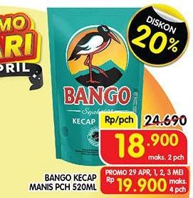 Promo Harga BANGO Kecap Manis 520 ml - Superindo