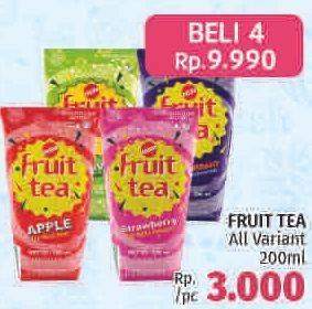 Promo Harga SOSRO Fruit Tea All Variants per 4 pcs 200 ml - LotteMart