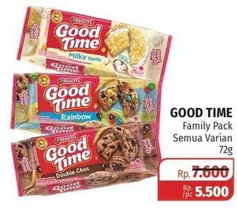 Promo Harga GOOD TIME Cookies Chocochips All Variants 72 gr - Lotte Grosir