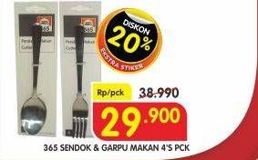 Promo Harga 365 Sendok & Garpu Makan 4 pcs - Superindo