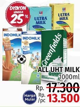 Promo Harga Semua Susu UHT 1000ml  - LotteMart
