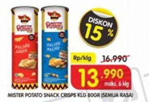 Promo Harga MISTER POTATO Snack Crisps All Variants 80 gr - Superindo