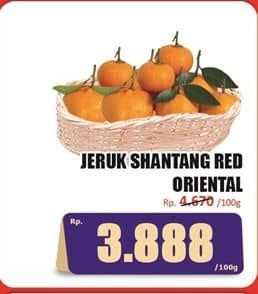 Promo Harga Jeruk Shantang Red Oriental per 100 gr - Hari Hari