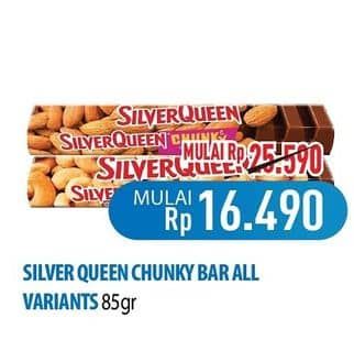 Promo Harga Silver Queen Chunky Bar All Variants 85 gr - Hypermart