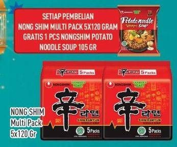 Promo Harga Nongshim Noodle 120 gr - Hypermart