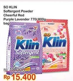 Promo Harga Detergent Powder 800/770gr  - Indomaret