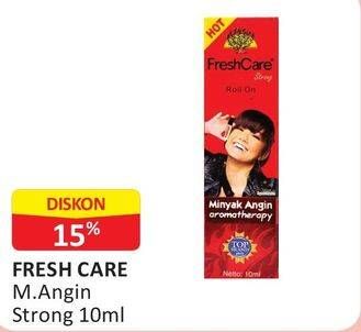 Promo Harga FRESH CARE Minyak Angin Aromatherapy Hot Strong 10 ml - Alfamart