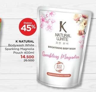 Promo Harga K Natural White Body Wash Sparkling Magnolia 450 ml - Watsons