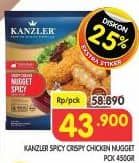 Promo Harga Kanzler Chicken Nugget Crispy Spicy 450 gr - Superindo