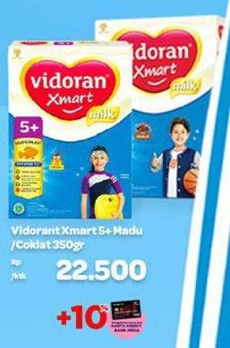 Promo Harga VIDORAN Xmart 5+ Madu, Coklat 350 gr - Carrefour