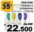 Promo Harga PANTENE Shampo/Conditioner 210 ml - Giant