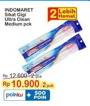 Promo Harga Indomaret Sikat Gigi Ultra Clean Medium  - Indomaret