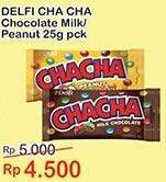 Promo Harga DELFI CHA CHA Chocolate Milk Chocolate, Peanut 25 gr - Indomaret