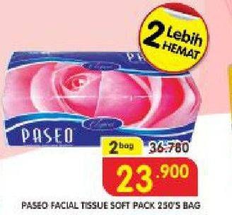 Promo Harga PASEO Facial Tissue per 2 pcs 250 sheet - Superindo