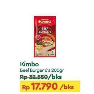 Promo Harga Kimbo Beef Burger 200 gr - TIP TOP
