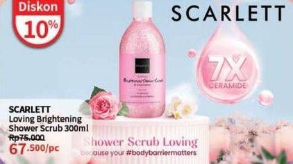 Promo Harga Scarlett Shower Scrub Loving 300 ml - Guardian