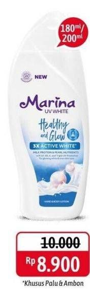 Promo Harga MARINA Hand Body Lotion UV White Healthy Glow 200 ml - Alfamidi