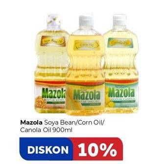 Promo Harga MAZOLA Oil Corn, Canola, Soya Bean 900 ml - Carrefour