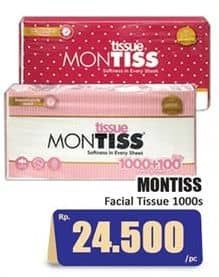 Promo Harga Montiss Facial Tissue 1000 sheet - Hari Hari
