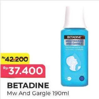 Promo Harga Betadine Mouthwash 190 ml - Alfamart