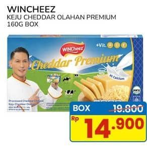 Promo Harga WINcheez Cheddar Premium 160 gr - Indomaret