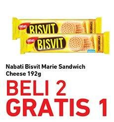 Promo Harga NABATI Bisvit Marie Sandwich Cheese Cream 192 gr - Carrefour
